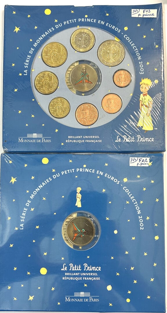 France - Monnaie de Paris - Lot de deux coffrets Brillant Universel " Le Petit…