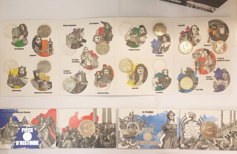 France - Monnaie de Paris - Série des Pièces d'histoire - Lot de comprenant : -…