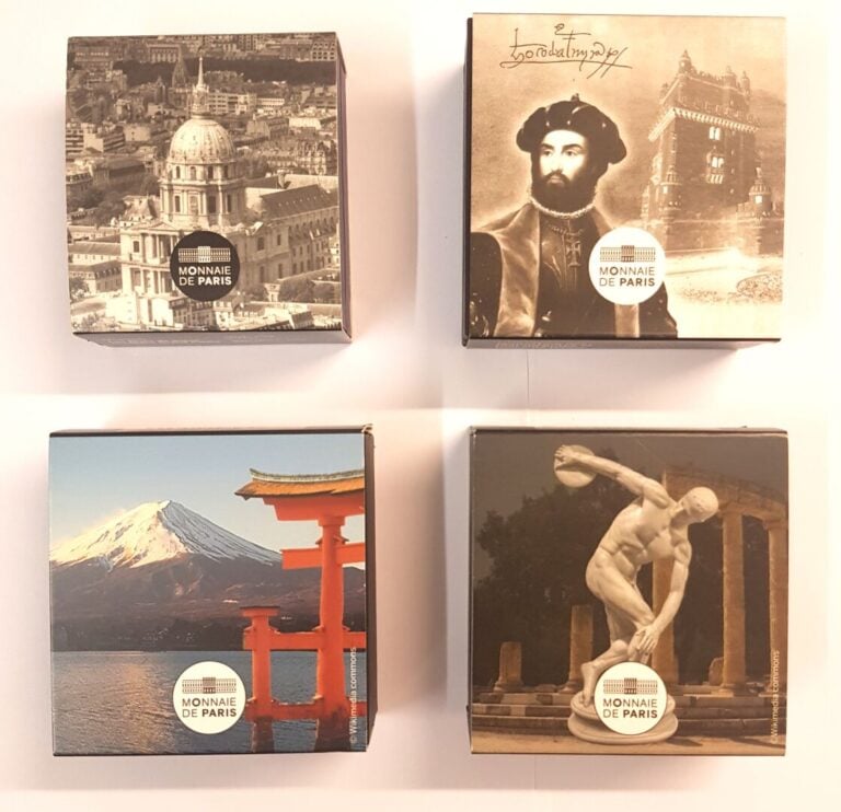 France - Monnaie de Paris - Série Unesco - Lot de quatre monnaies de 10 Euros c…