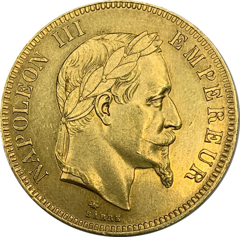 France - Napoléon III (1852-1870) - 100 Francs 1869 A (Paris) - A : Tête laurée…