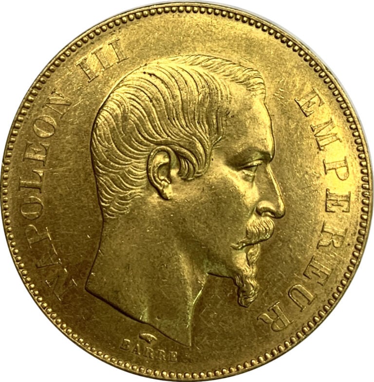 France - Napoléon III (1852-1870) - 50 Francs 1857 A (Paris) - A : Tête nue à d…
