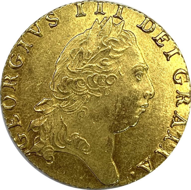 Grande-Bretagne - Georges III (1760-1820) - Guinée 1798 - A : Tète laurée à dro…