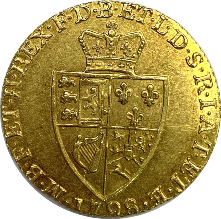 Grande-Bretagne - Georges III (1760-1820) - Guinée 1798 - A : Tète laurée à dro…