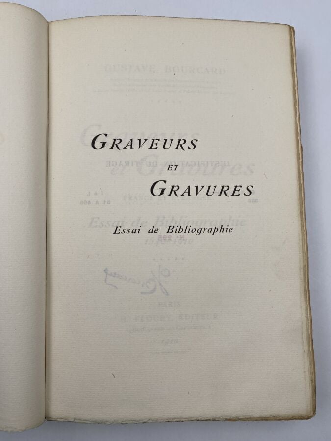 Gustave Bourcard, Graveurs et gravures. France et Étranger. Essai de Bibliograp…