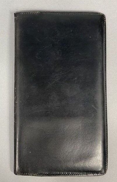 HERMÈS Paris made in france - Porte-cartes cinq compartiments en cuir noir - 10…