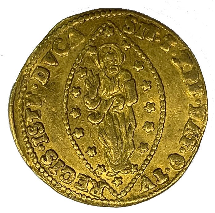 Italie - Venise - Mocenigo (Ducat) - A : Le doge agenouillé devant Saint Marc -…