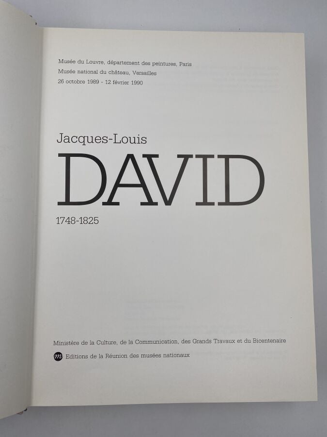 Jacques-Louis DAVID- Arlette Serullaz, Antoine Schapner, David. 1748-1825, Édit…