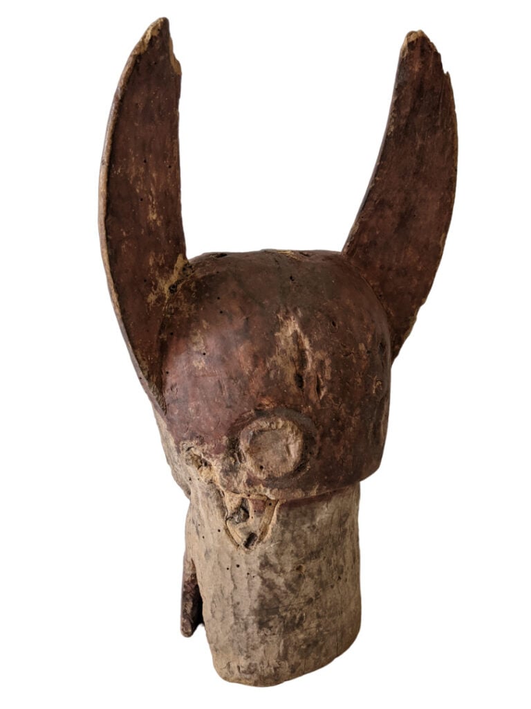 Lot de deux masques : un masque Mama (Nigéria) et un masque simiez Ekoi (Nigéri…