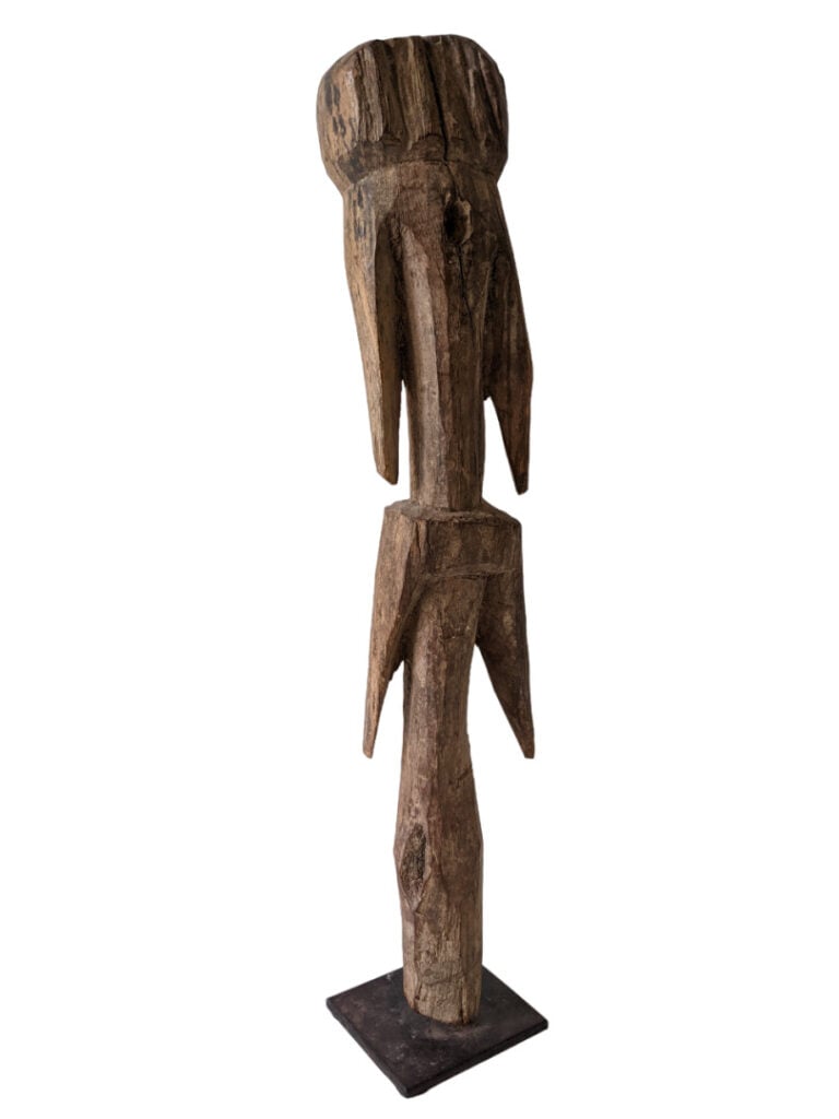 Lot de deux objets : Une statuette maternité Baoulé (Côte d'Ivoire) et une stat…