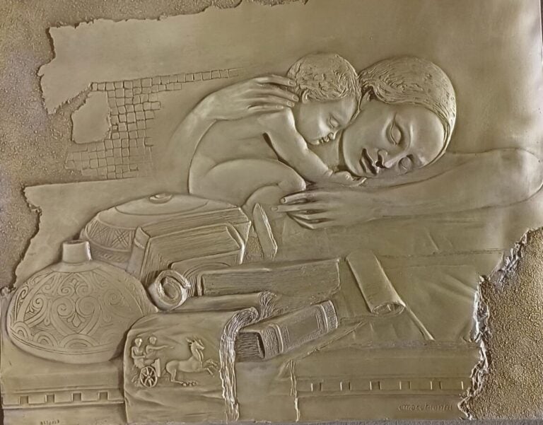MARCHIONNI - Relief en composition signé - 45 x 57 cm - - Lot à retirer à Panam…