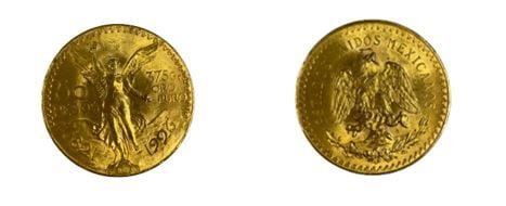Mexique - - 50 Pesos 1926 - A : Liberté debout de face - R : Aigle de face - Et…
