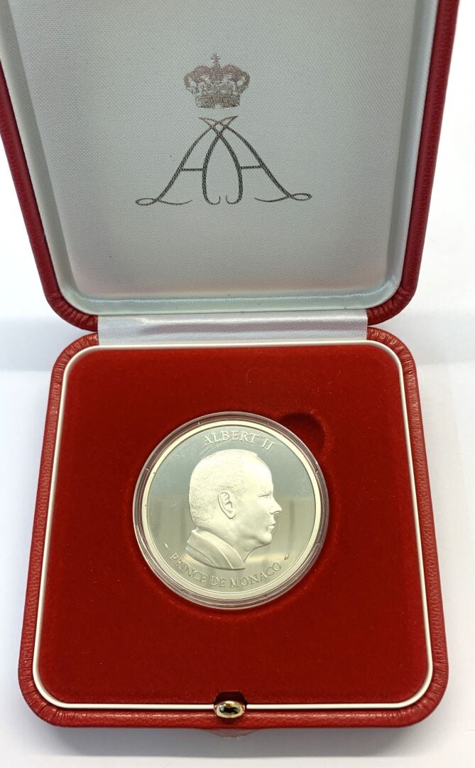 Monaco - Albert II - Médaille du 12 juillet au 19 Novembre 2005. - A : Bustes à…
