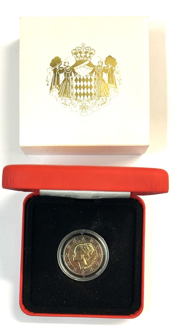 Monaco - Grace Kelly (1956-1982) - 2 Euros 2007 - A : Tête à gauche de la princ…