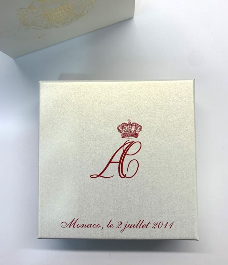 Monaco - Mariage du 12 Juillet 2011 - Médaille du mariage du 12 juillet 2011. -…