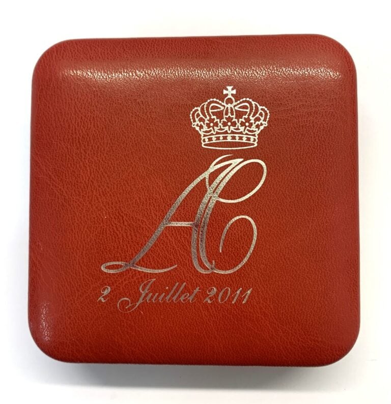 Monaco - Mariage du 12 Juillet 2011 - Médaille du mariage du 12 juillet 2011. -…