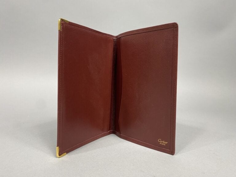 Must de CARTIER - Etui en cuir bordeaux - Vers 1980