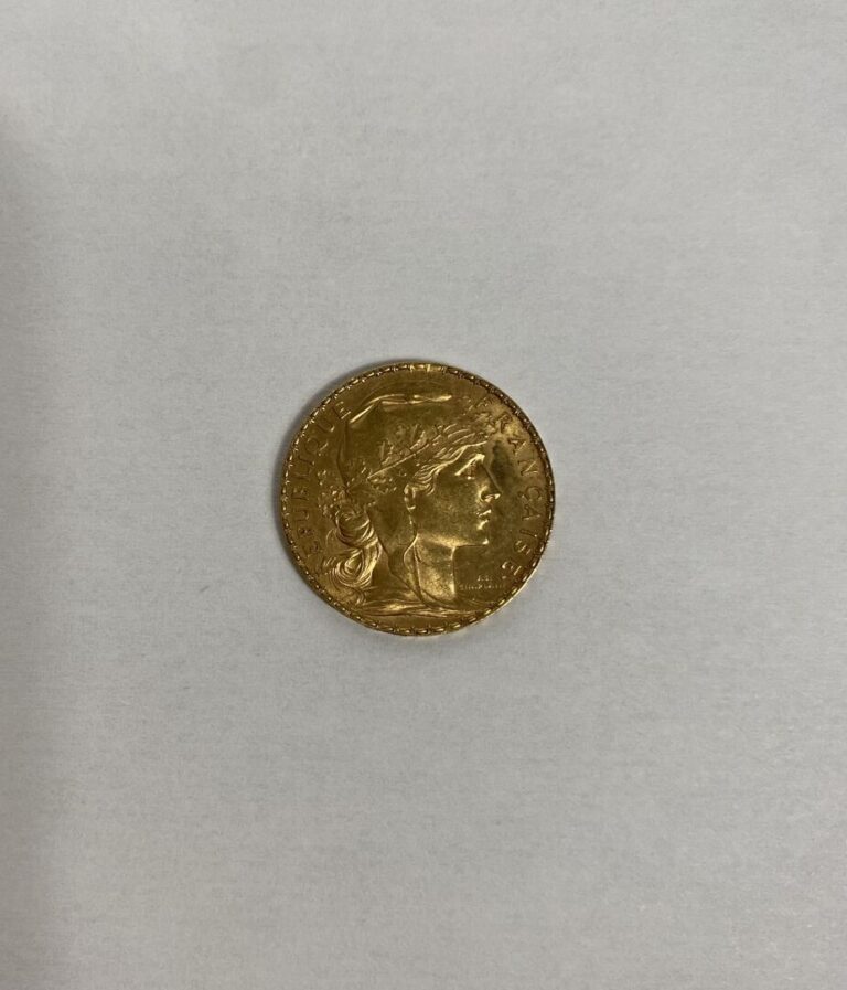 Pièce de 20 francs or 1913 - Poids : 6.4 g