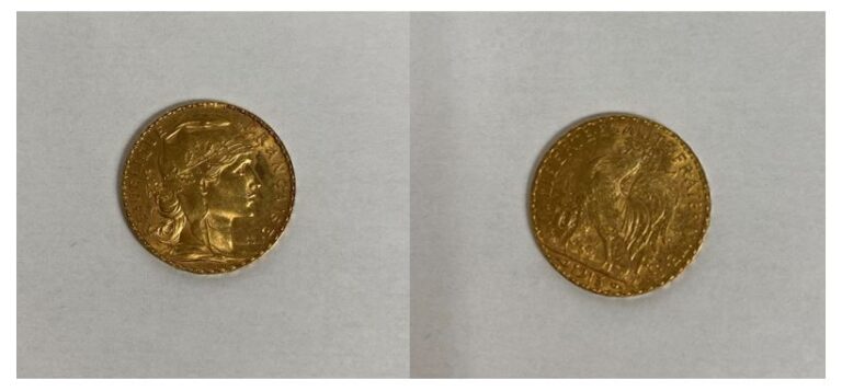 Pièce de 20 francs or 1913 - Poids : 6.4 g