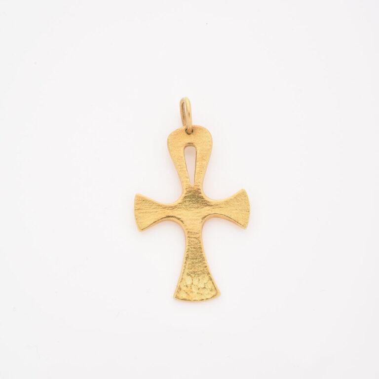 POMELLATO - Pendentif Croix en or jaune (750) - Signé - Poids : 8.8 g - Dim : 4…