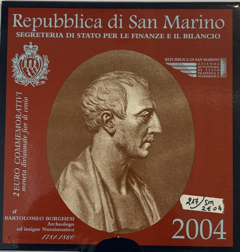 Saint-Marin - Euros - 2 Euros 2004 commémorative de Bartholomeo borghesi - Etat…