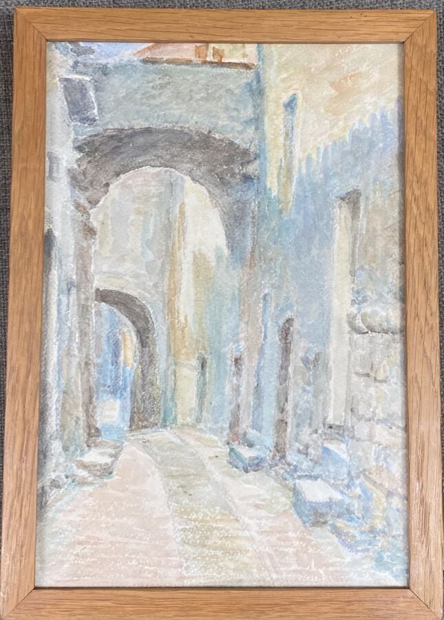 Un lot de trois gravures : Maison de Théodore Rousseau, Saint Germain l'Auxerro…