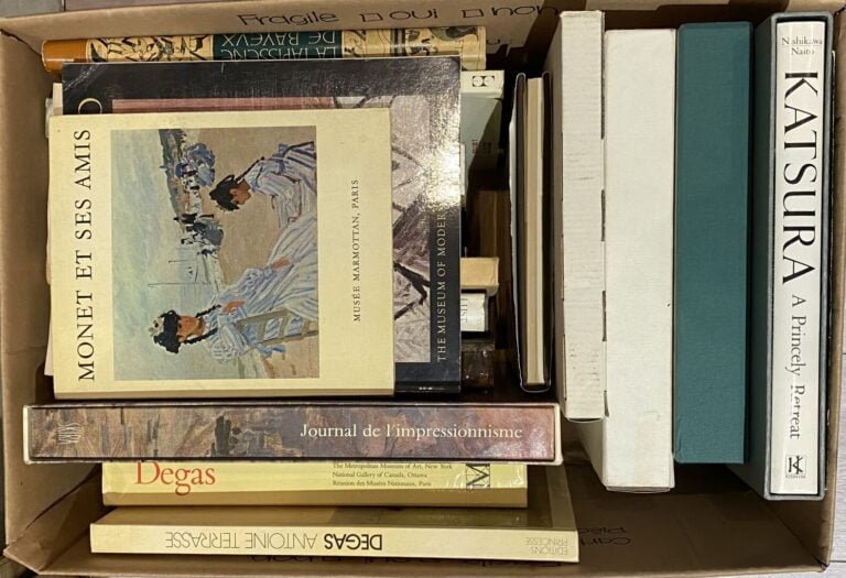 Cartons de livres d'art