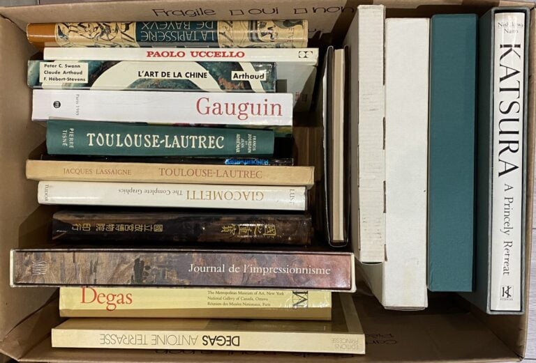 Cartons de livres d'art