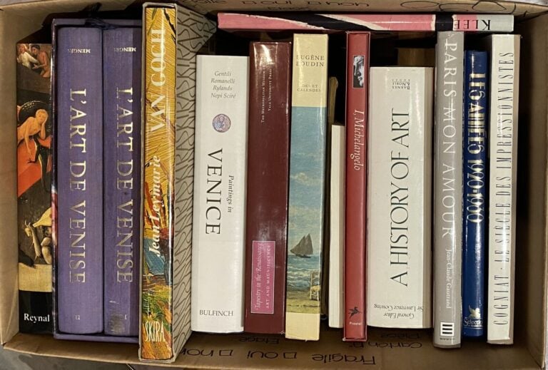 Cartons de livres d'art