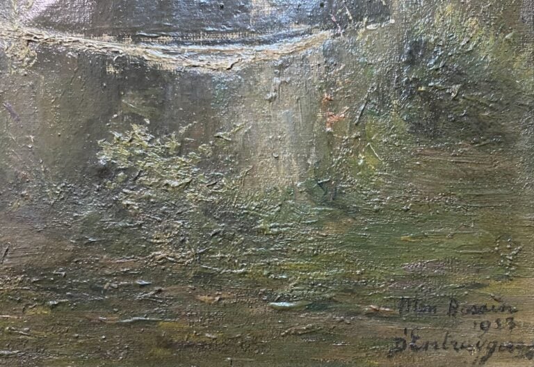 Charles Bertrand D'ENTRAYGUES (1851-1929) - Sous bois - Huile sur toile - Signé…