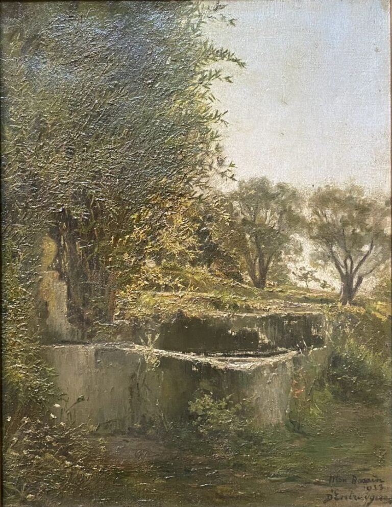 Charles Bertrand D'ENTRAYGUES (1851-1929) - Sous bois - Huile sur toile - Signé…