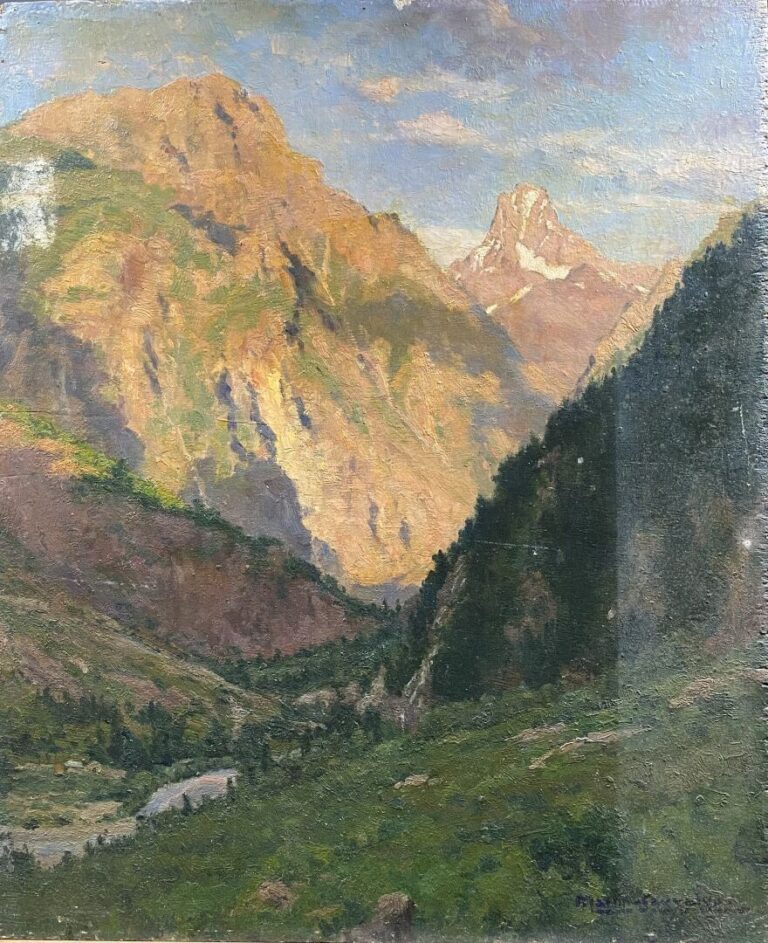 Charles MARTIN-SAUVAIGO (1881-1970) - Aiguille du Plat de la Selle (Isère), 194…