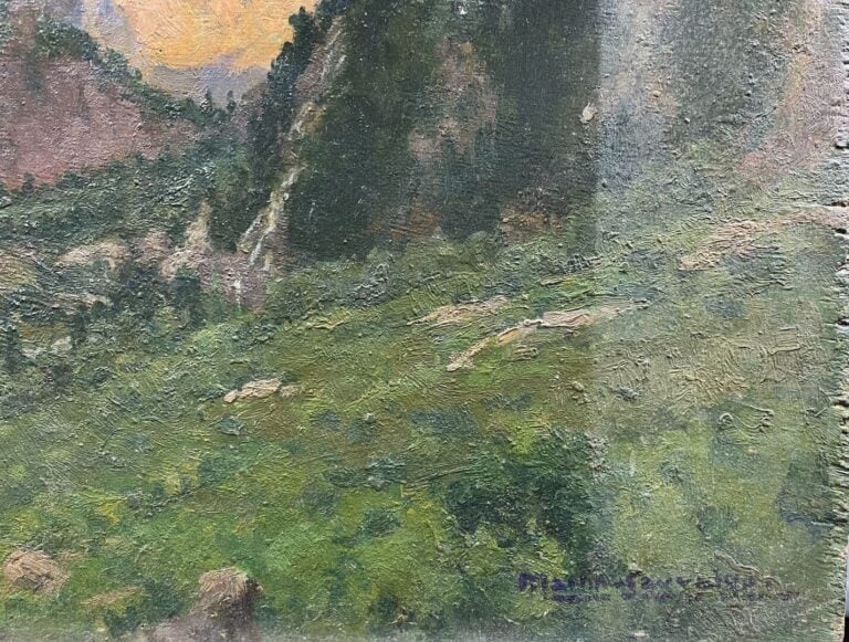 Charles MARTIN-SAUVAIGO (1881-1970) - Aiguille du Plat de la Selle (Isère), 194…