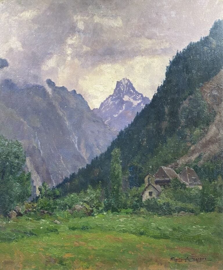 Charles MARTIN-SAUVAIGO (1881-1970) - Aiguille du Plat de la Selle (Isère), 194…