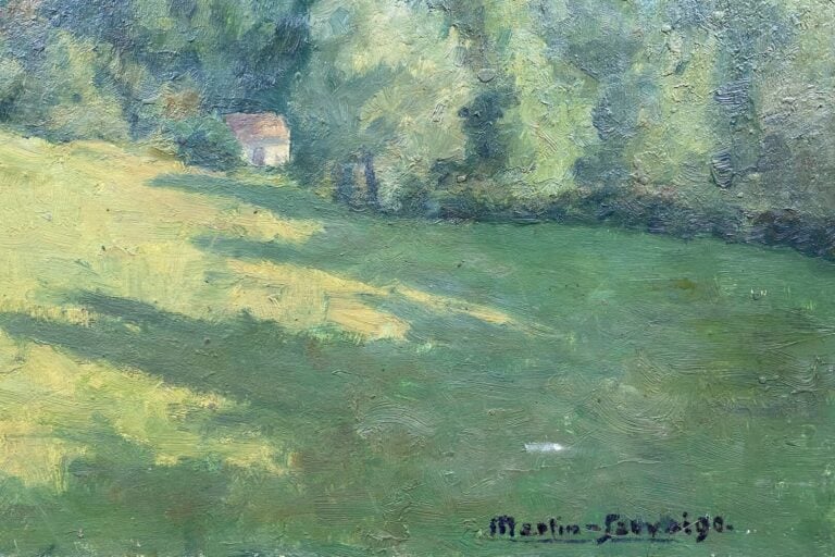 Charles MARTIN-SAUVAIGO (1881-1970) - Chantelle le Château (Allier), 1961 - Hui…