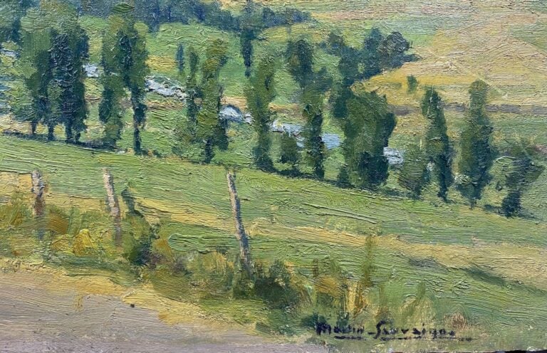 Charles MARTIN-SAUVAIGO (1881-1970) - Collanges près Murat - Huile sur panneau…