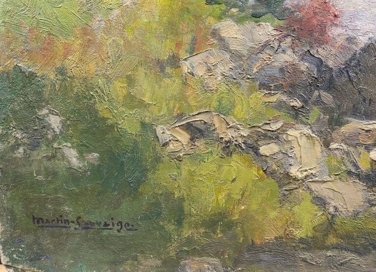 Charles MARTIN-SAUVAIGO (1881-1970) - En Autriche, 1953 - Huile sur panneau - S…