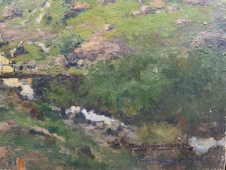 Charles MARTIN-SAUVAIGO (1881-1970) - La Danchère (Isère) - Huile sur panneau -…