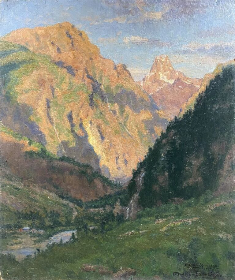 Charles MARTIN-SAUVAIGO (1881-1970) - Massif du Plat de la Selle (Isère), 1949…