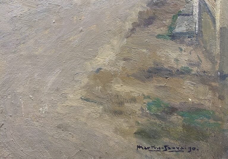 Charles MARTIN-SAUVAIGO (1881-1970) - Saint Gildas de Rhuys (Morbihan) - Huile…