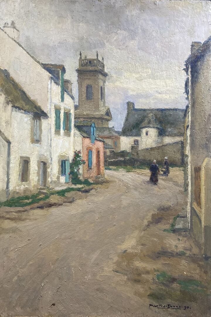 Charles MARTIN-SAUVAIGO (1881-1970) - Saint Gildas de Rhuys (Morbihan) - Huile…