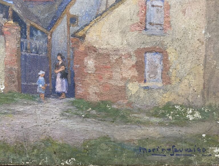 Charles MARTIN-SAUVAIGO (1881-1970) - Vieilles maisons à Aubigny-sur-Nère (Cher…