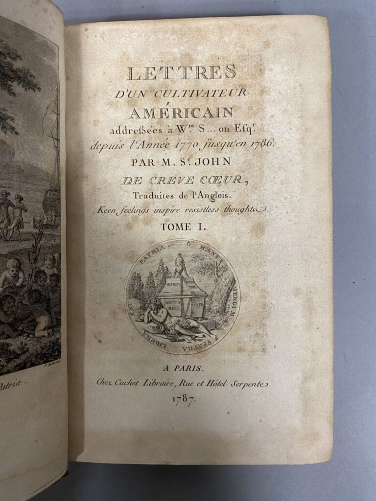 CRÊVECOEUR (St. John de ) - Lettres d'un cultivateur américain [...] depuis l'a…