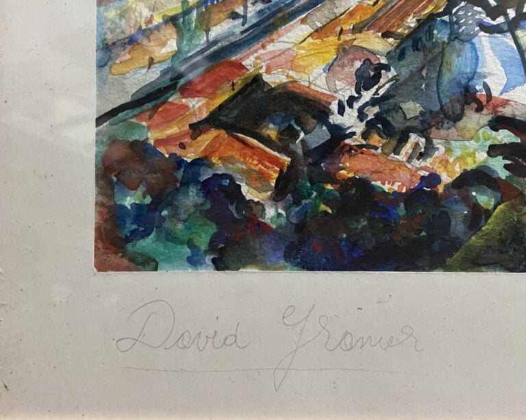 David GRANIER (XXe-XXIe) - Vue de Nice - Aquarelle - Signé en bas à droite - 37…