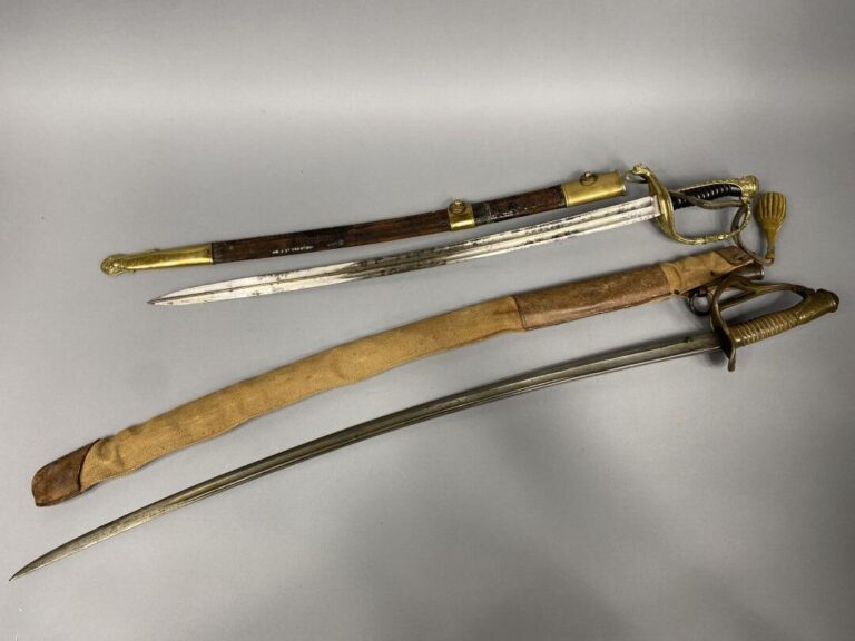 Deux épées d'officier