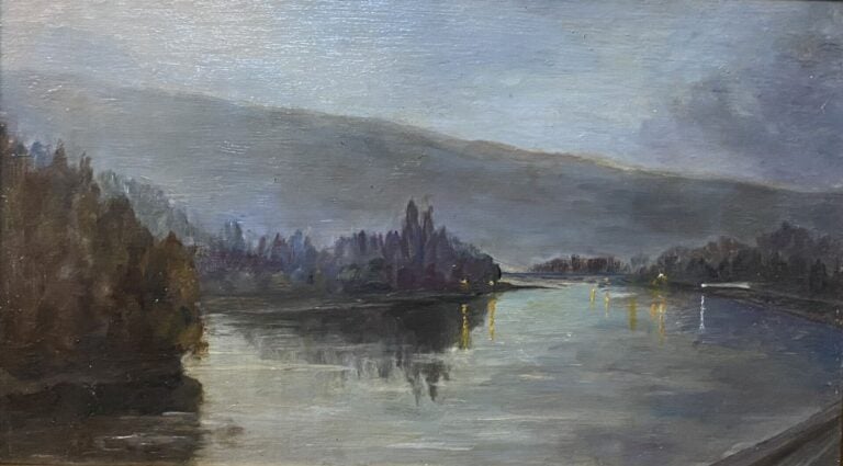 Ecole de la fin du XIXe-début du XXe siècle - Ensemble d'environ 15 tableaux co…