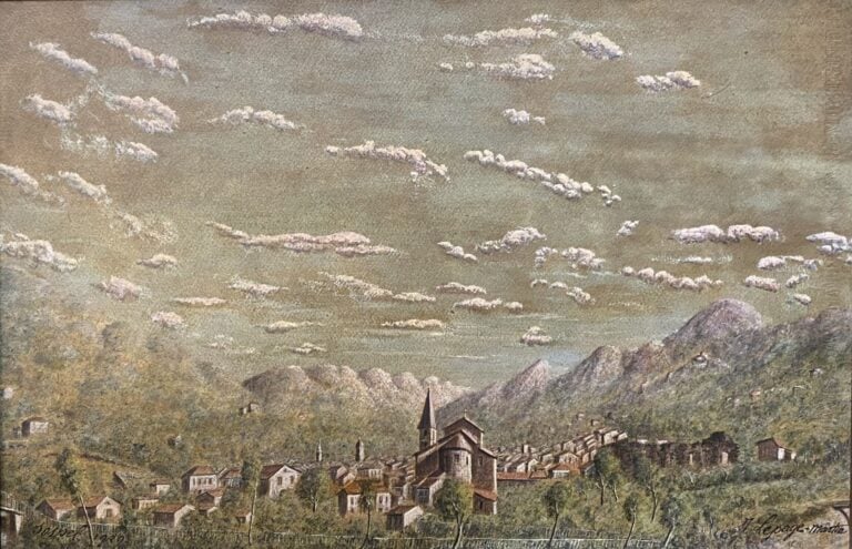 Ecole de la fin du XIXe-début du XXe siècle - Ensemble d'environ 15 tableaux co…