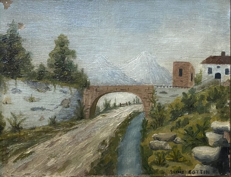 Ecole de la fin du XIXe-début du XXe siècle - Ensemble d'environ 15 tableaux co…