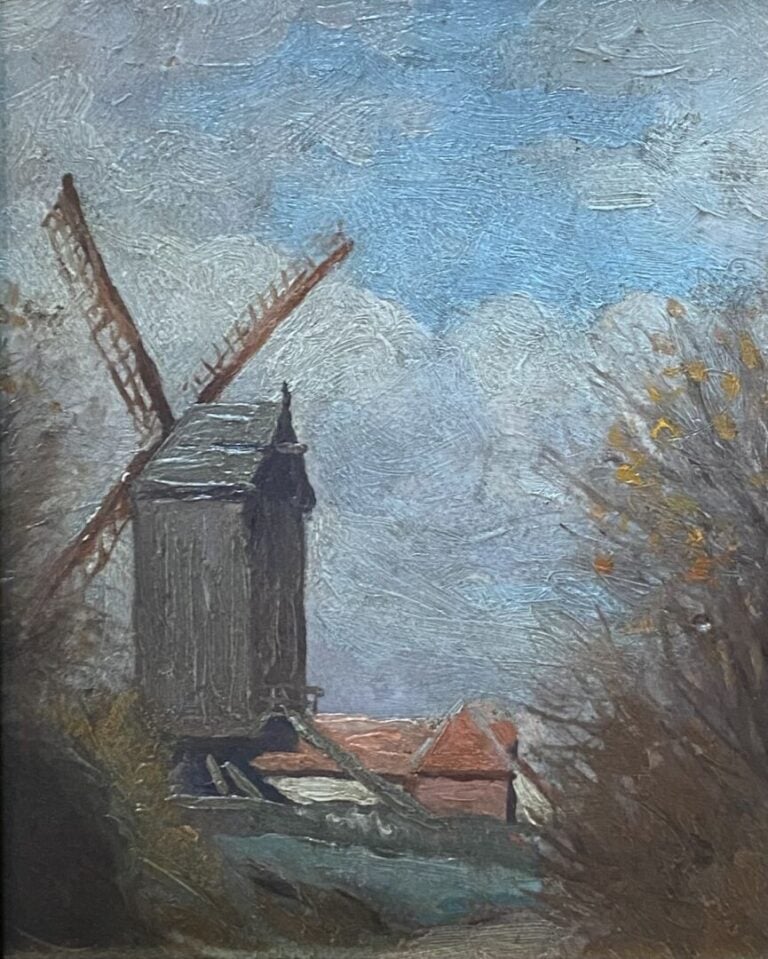 Ecole de la fin du XIXe-début du XXe siècle - Ensemble d'environ 15 tableaux co…
