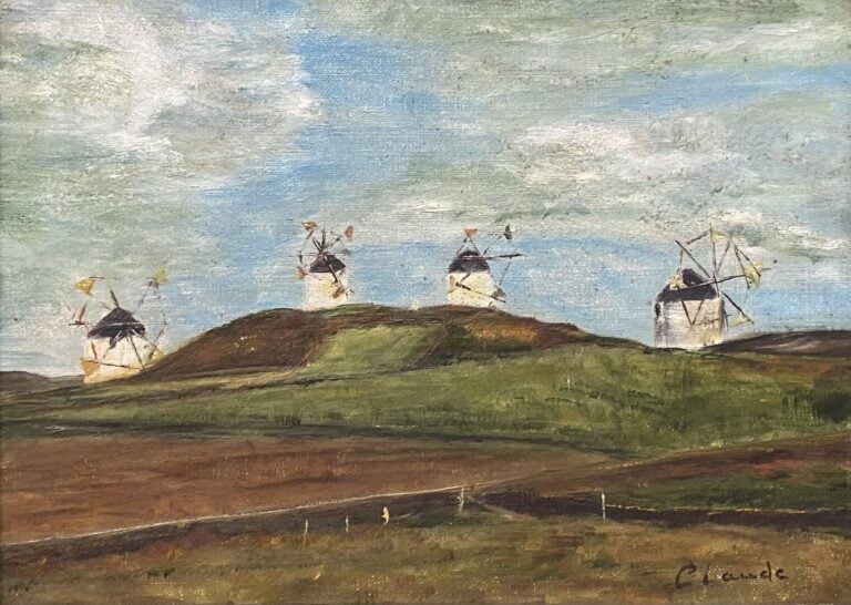 Ecole de la fin du XIXe-début du XXe siècle - Ensemble d'environ 15 tableaux co…