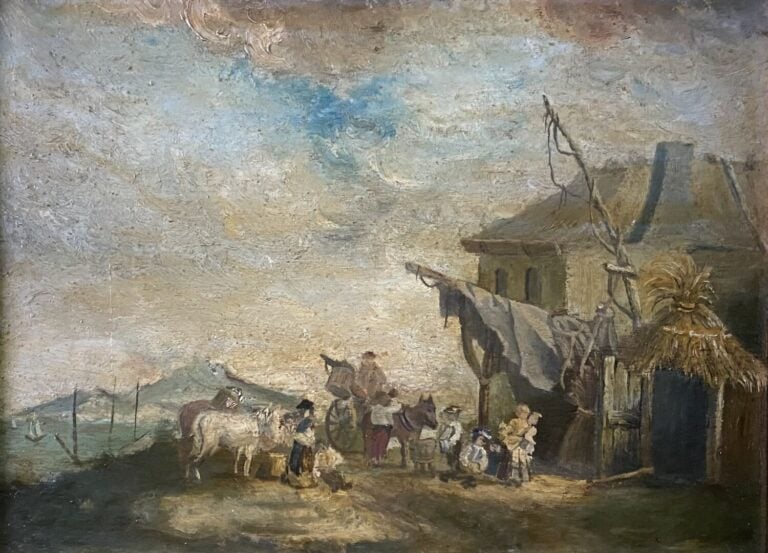 Ecole de la fin du XIXe-début du XXe siècle - Ensemble d'environ dix-sept table…